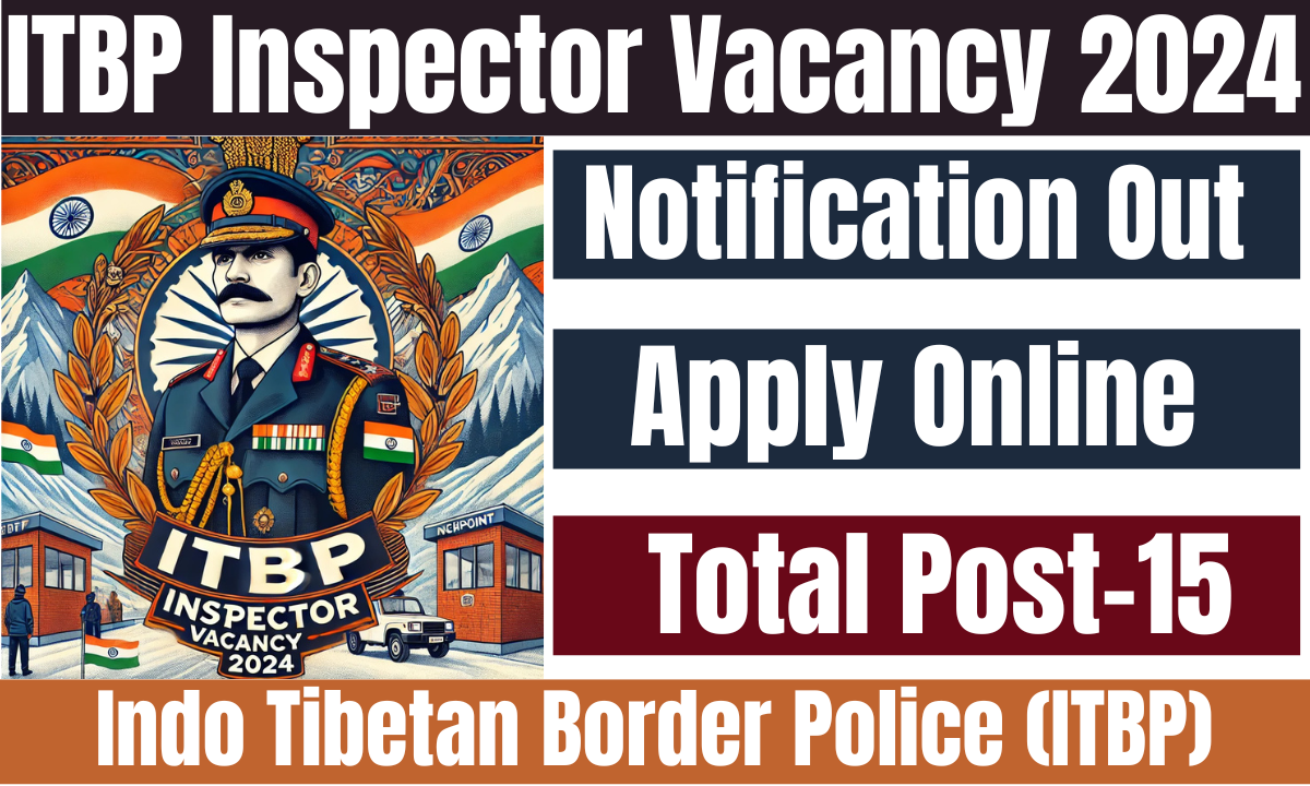 ITBP Inspector Vacancy 2024